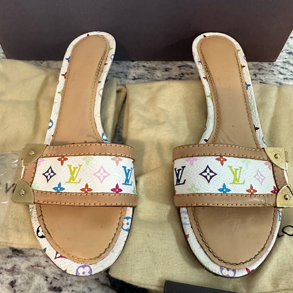 Louis Vuitton Multicolore Monogram Kitten Heel